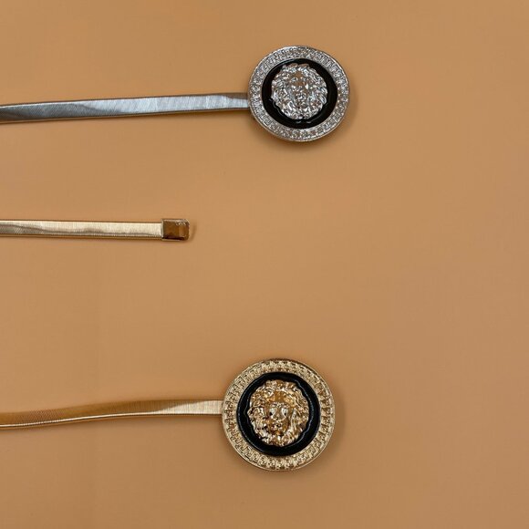 Women’s Lion Head Medallion Fashion Belt NWT - Picture 5 of 6